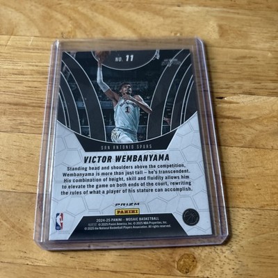 2024-25 Panini Mosaic - Elevate Victor Wembanyama #11 Green Mosaic