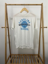 VTG 80s UNC Carolina Basketball School Paper Thin Worn NCAA ACC T-Shirt Size L