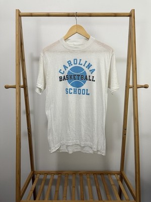 VTG 80s UNC Carolina Basketball School Paper Thin Worn NCAA ACC T-Shirt Size L