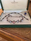 2 Vintage Sterling Silver Bracelets & Scarab Bunny Pin, Ring all Marked Sterling