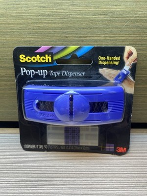 3M Scotch Pop Up Tape Dispenser Purple Dispenser Pad 75 Strips (2006 Deadstock)