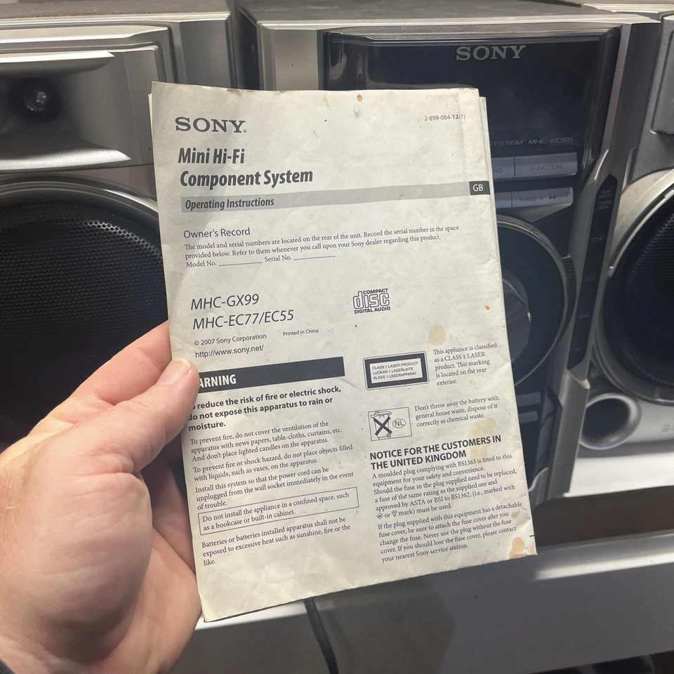 Sony (MHC-EC55) Mini Hi-Fi Component System - CD-R/RW Playback & Radio Tested  - Image 2 of 4