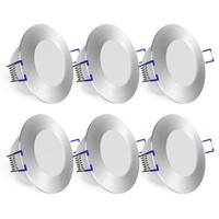 6X Weevo Einbauspots IP44 Dimmbar Mit 6,5W Neutralweiss Deckenlampe Deckenspot