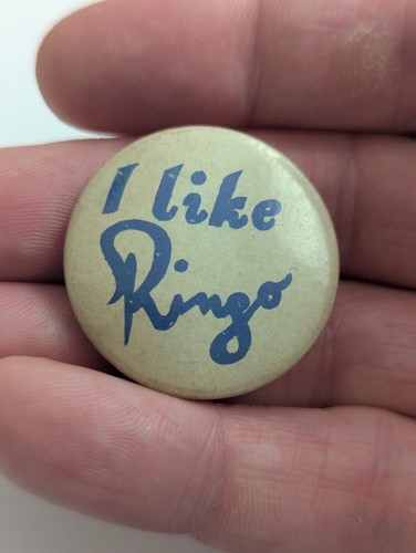 I Like Ringo Vintage Pin Badge - Picture 2 of 4