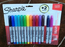 14ct Sharpie (12) Ultra Fine & (2) Fine Permanent Markers Set #2136241