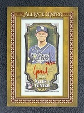 2024 Topps Allen & Ginter Curtis Mead Mini Framed Red Ink Auto RC Rays 01/10 