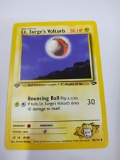 MINT Lt. Surge's Voltorb 86/132 Common 1st Edition Gym Challenge Pokémon Card