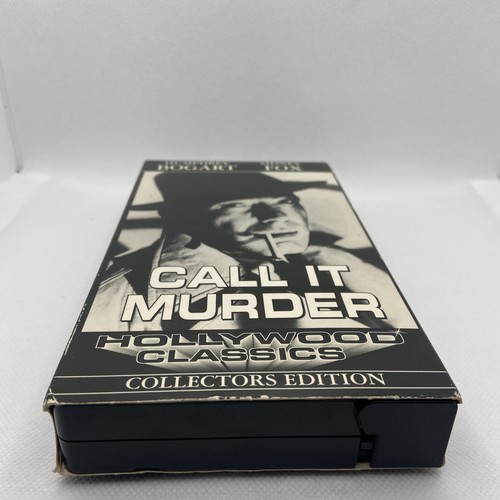 Call it Murder, Sidney Fox, Humphrey Bogart, Mystery murder movie, VHS - Foto 5 di 7