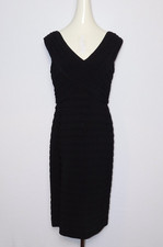 Women's XSCAPE Joanna Chen Black Stretch Party Formal Bodycon Dress Sz 12