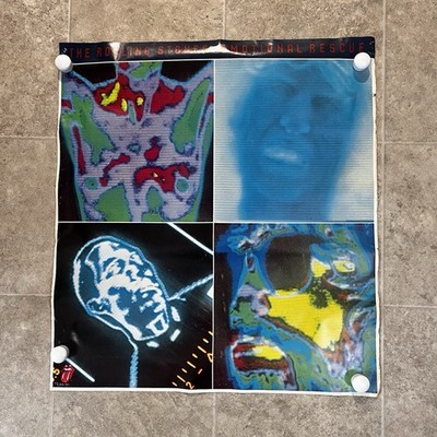 Vtg The Rolling Stones Emotional Rescue LP 1980 with Poster Ex Ultrasonic 24x26