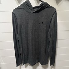 Under Armour HeatGear Lightweight Loose Fit Gray Pullover Hoodie