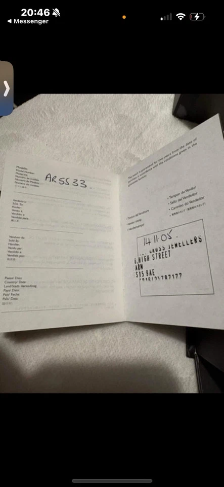 Reloj Tanque Emporio Armani Damas Cuarzo Fecha En Caja Con Fecha - AR0102. Nuevo 🔋. Foto 4 de 4