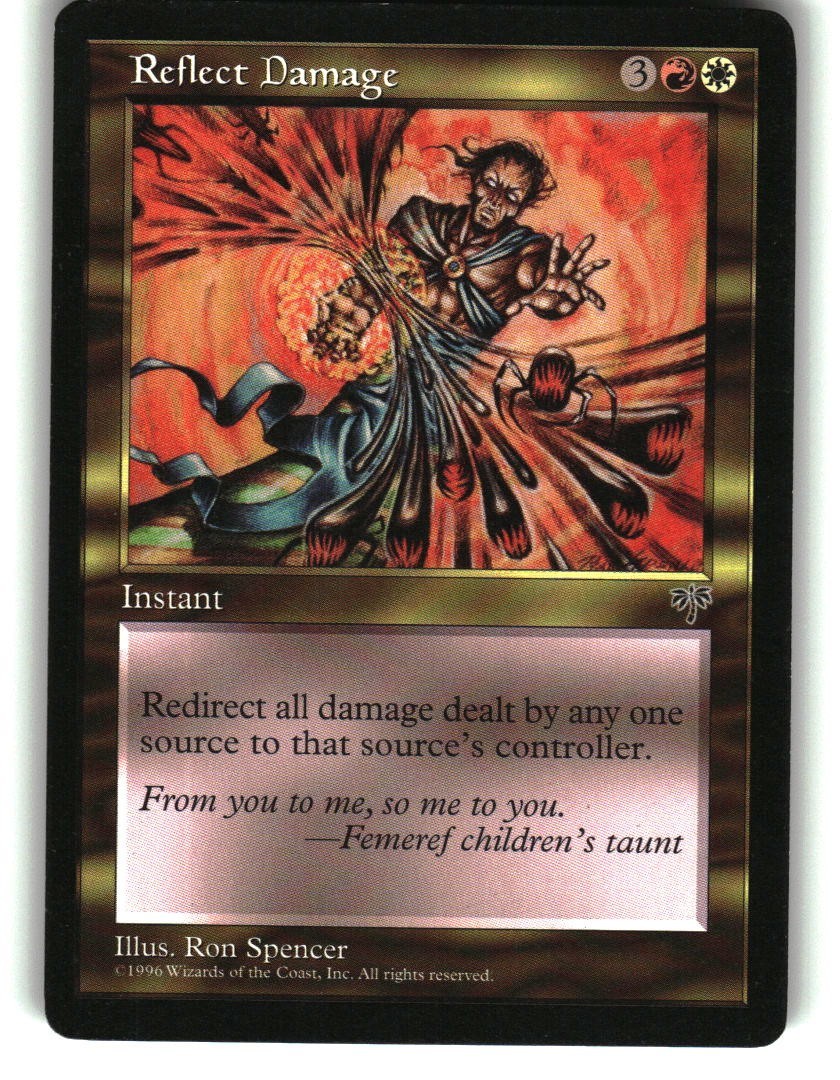 Magic the Gathering - Mirage Reflect Damage Rare 1996