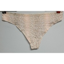 New Victoria's Secret No Show Satin-Like Thong Panty Large Womens Tags