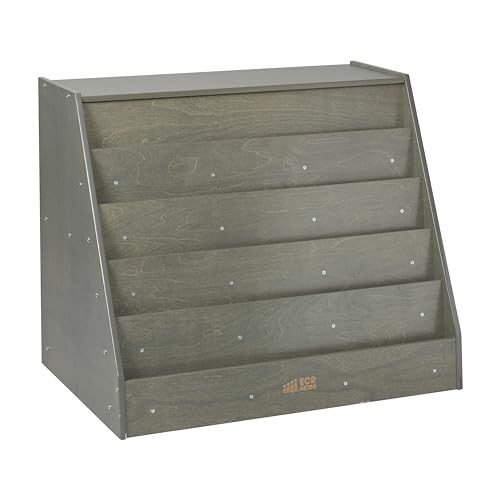 ДВУХСТОРОННИЙ МОБИЛЬНЫЙ СТЕЛЛАЖ ДЛЯ ХРАНЕНИЯ КНИГ ECR4KIDS В КЛАССЕ ELR-0429 - СЕРЫЙ 34290₽