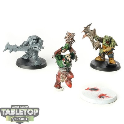 Orruk Warclans - 3 Brute Ragerz - teilweise bemalt