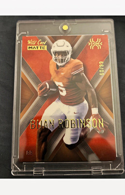 Wild Card 2023 MATTE X-PLODE Bijan Robinson #CBXP-2 Serial Numbered 50/99