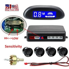 4 Parking Sensor Car Auto Backup Reverse Rear Radar Sound System Alert Alarm Kit