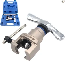 Brake Line Flaring Tool Kit Swaging HVAC Pipe Expander Repair Eccentric Cone Re