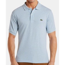 Lacoste Men's Classic Short Sleeve Chine Pique Polo Shirt Cloud Blue Chine L