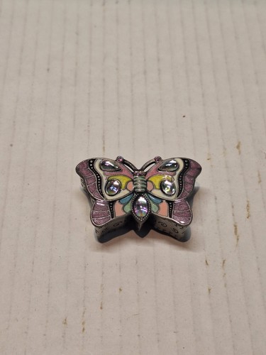 Avon 2007 Butterfly Trinket Box, Silver Tone, Decorative, Small 