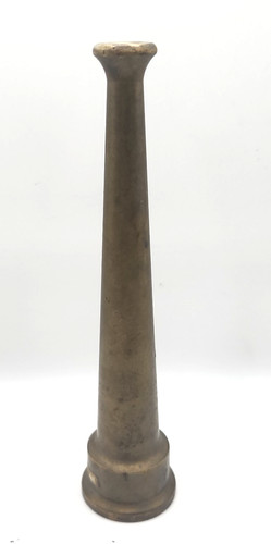 Vintage 6" Brass Tapered Fire Water Hose Nozzle