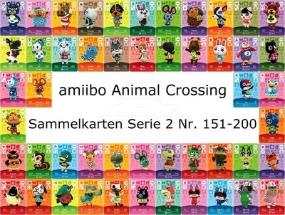 amiibo Animal Crossing Karte Nr. 151 - 200 Serie 2 Happy Home Designer, NEU