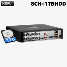 Universal 8CH 4 in 1 Security DVR Recorder with +1TBHDD Surveillance Camera Set