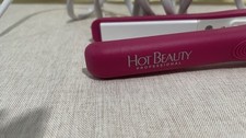 Hot Beauty Professional Pink/White Electric Flat Iron Hair Straightener