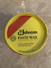Vintage SC Johnson Paste Wax Original Formula 16oz ~ 95% Full