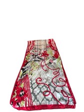 Retro Theme 50s Rockabilly Sock Hop Christmas Scarf 68x20 Novelty Print Glam