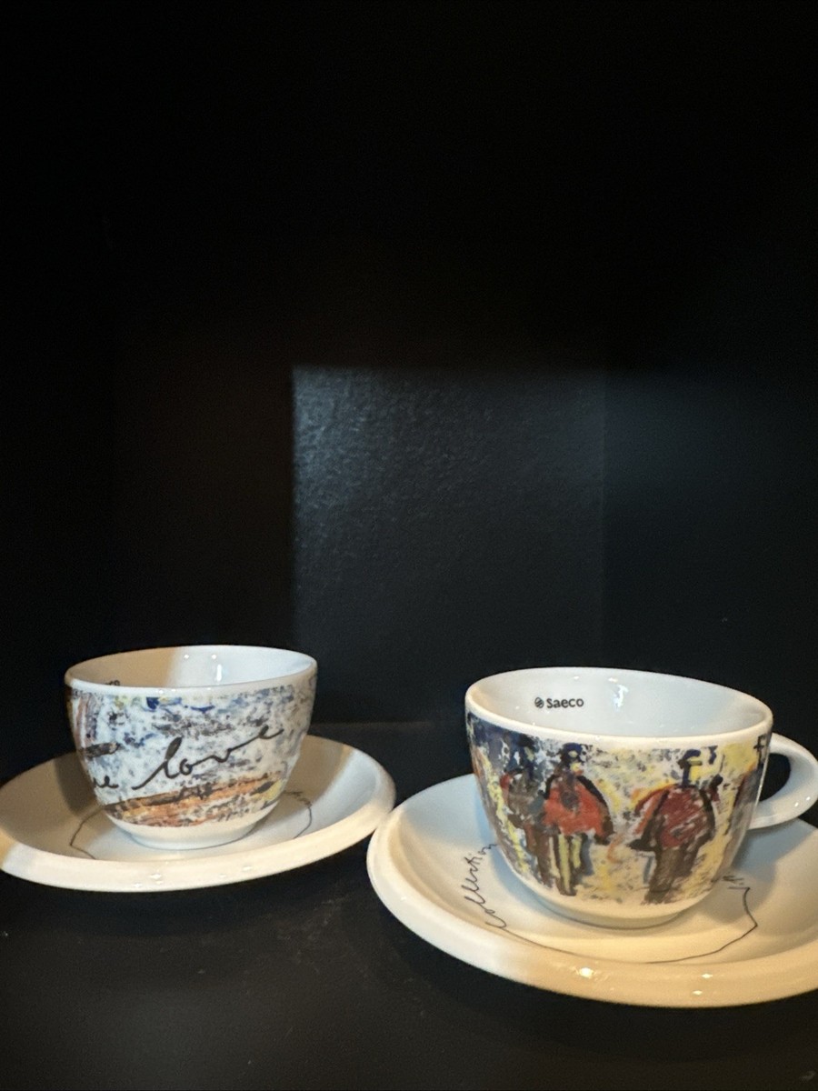 Saeco Collection By Longsfeld 2 Espresso Cups & Saucers