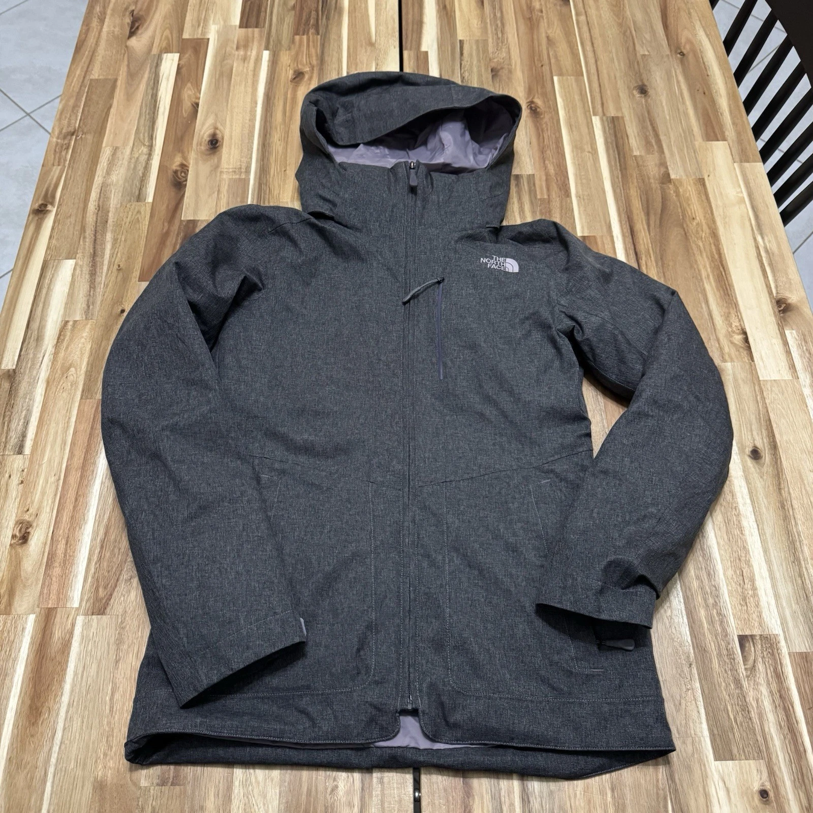 North Face ThermoBall Eco Snow Triclimate Jacket Womens S Gray 3 In 1 Outdoor