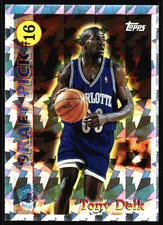 1996-97 Topps Tony Delk Draft Pick Exchange RC #DP16 Charlotte Hornets