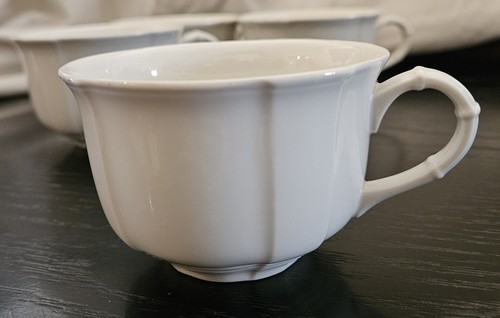 Villeroy & Boch China Manoir Ivory White Porcelain Coffee Tea Cup Mug Luxembourg - Picture 5 of 8