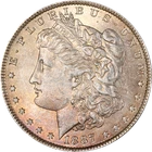 1887-P Morgan Silver Dollar - VAM5, Doubled Date