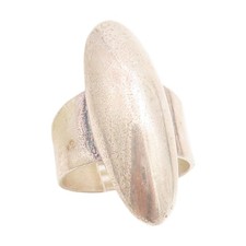 925 Sterling Silver Vintage Ring MEXICO Modernist Abstract Dome Sz 9.5 RG34798
