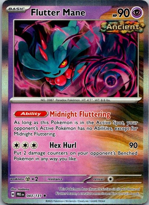 Flutter Mane Rare SV: Prismatic Evolutions 043/131 LP