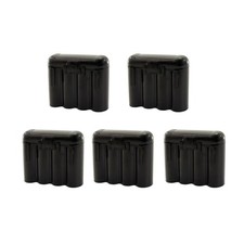 5 Pack AA/AAA / CR123A Black Battery Holder Storage Cases