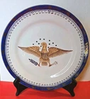 Civil War American Eagle 11 Star Confederate States Hand Painted Porcelain Plate