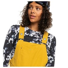 Roxy Rideout Ski Bibs Dryflight 15K Overalls Women's Large Snowboard Yellow Gold