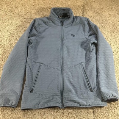 Outdoor Research Vigor Plus Fleece Jacket Womens Medium Blue Full Zip Insulated