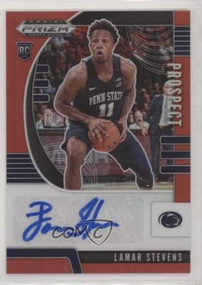 2020 Panini Prizm Draft Picks Prospect Red /199 Lamar Stevens Rookie Auto RC 2r7