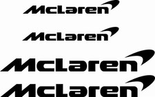 Mclaren Car Vehicle Vinyl Stickers Graphics Kit Any Colour Pack 4 NEW