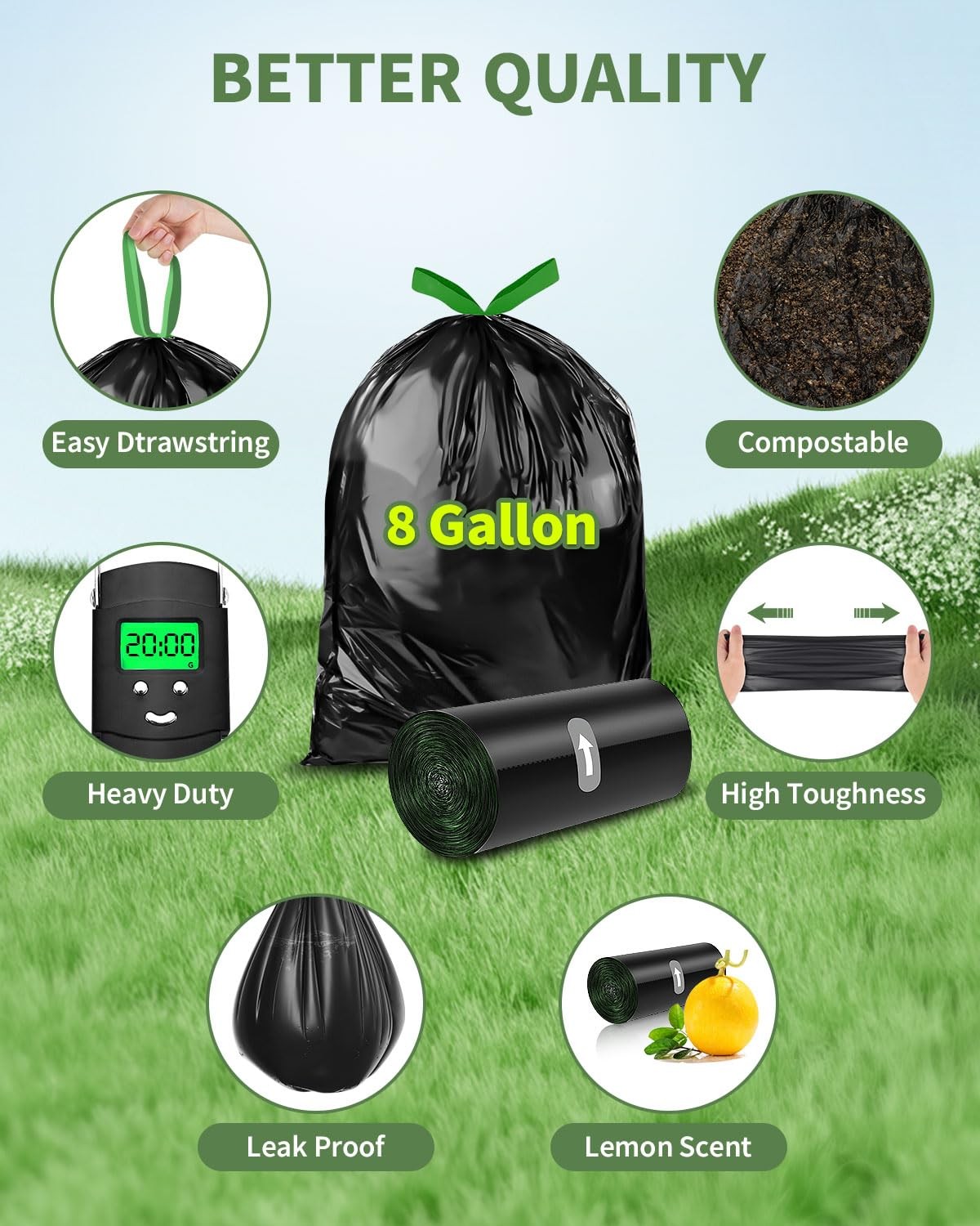 Camping Toilet Bags Poo Gel Set Portable Toilet Bags Camping Toilet Gel Compost