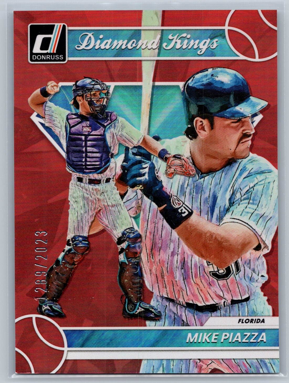 2023 Donruss Mike Piazza Holo Red /2023 #20 Florida Marlins