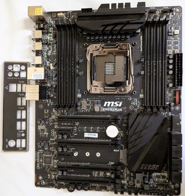 MSI X99S SLI PLUS, LGA 2011/Socket R, Intel Motherboard with IO plate