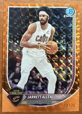 2025-26 Jarrett Allen Bowman Chrome Orange Geometric Refractor 14/25 Cavaliers