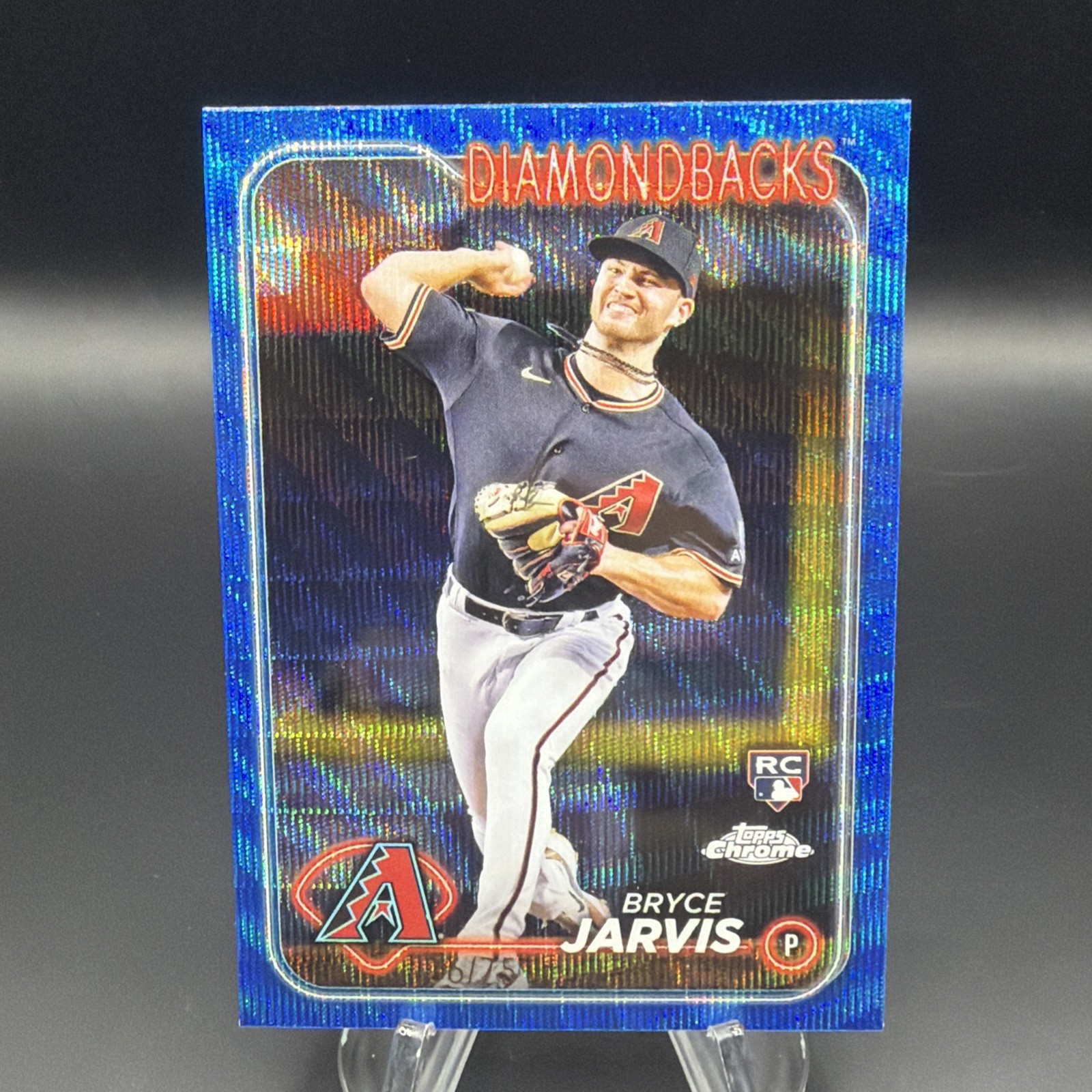 2024 Topps Chrome - Bryce Jarvis RC Blue Wave Refractor /75 Rookie  Diamondbacks
