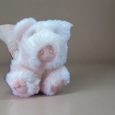 Vintage 1997 Retired 4.5  SWIBCO Puffkins Percy The Pink Pig Beanbag Plush Toy